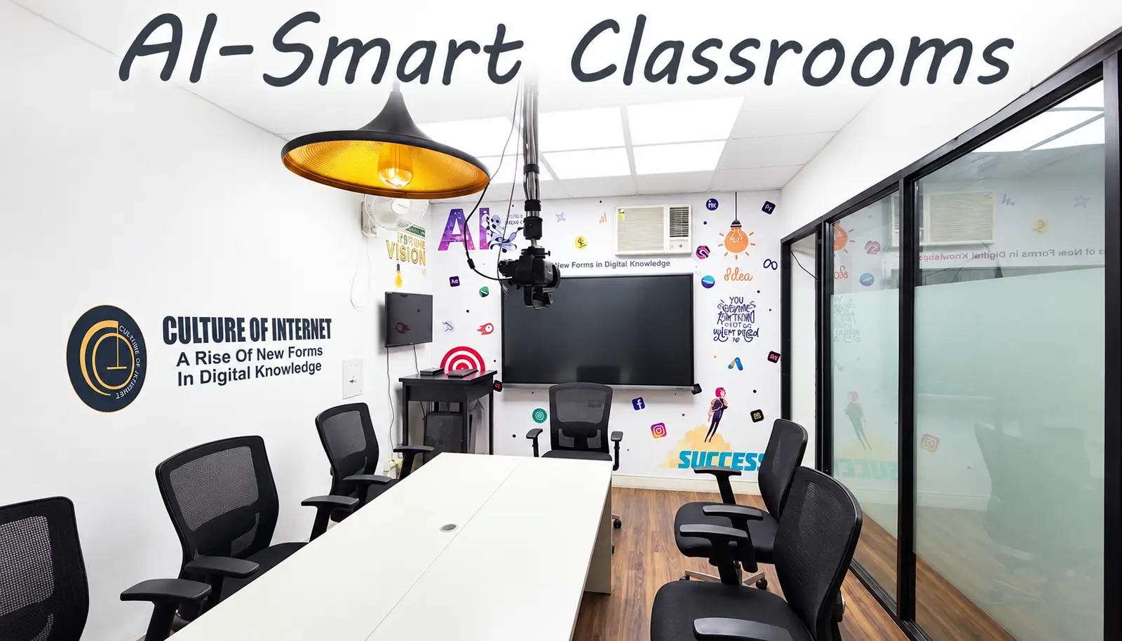 AI-smart classroom at Culture of Internet institute in GTB Nagar Delhi
